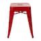 Flash Furniture 4  Inch Red Metal Stool, PK4 ET-BT3503-18-RED-GG - alternate 9
